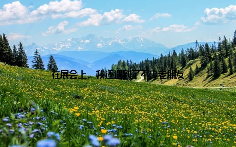 在展会上, 我还遇到了不少老朋友