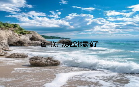 这一次, 我完全被震惊了