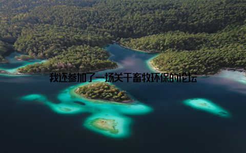 我还参加了一场关于畜牧环保的论坛