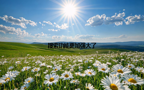 搜索功能更加强大了