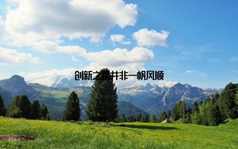 创新之路并非一帆风顺