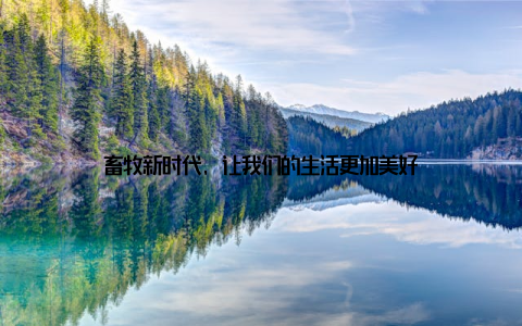 畜牧新时代, 让我们的生活更加美好