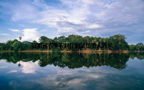 安徽省农业农村厅相关负责人表示