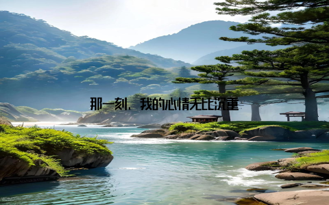 那一刻, 我的心情无比沉重
