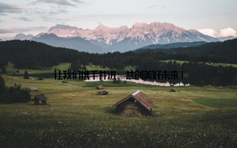 让我们携手并进, 共创美好未来!