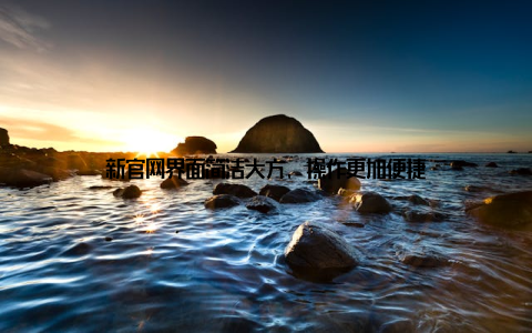 新官网界面简洁大方, 操作更加便捷