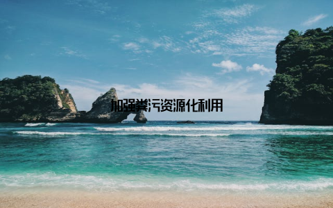 加强粪污资源化利用