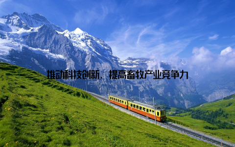 推动科技创新, 提高畜牧产业竞争力