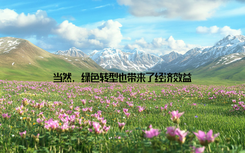 当然, 绿色转型也带来了经济效益