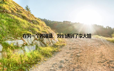 在另一个养殖场, 我们遇到了李大姐