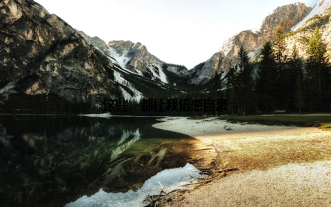 这些, 都让我倍感自豪